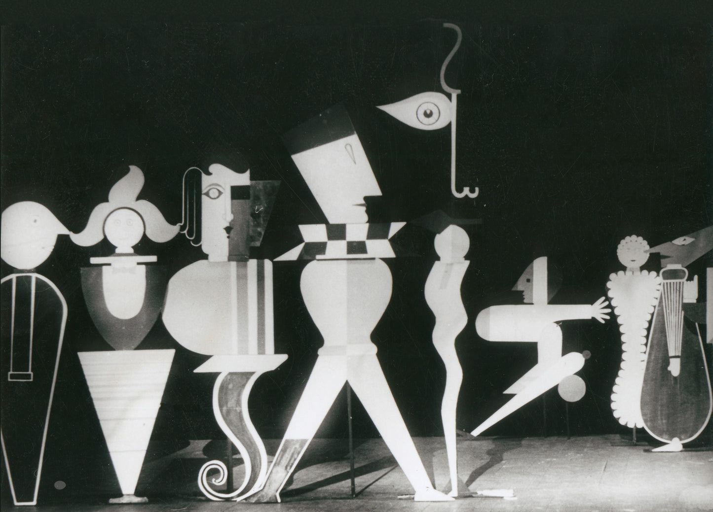Oskar Schlemmer - Metaphysical Theatre poster - Bauhaus c1920