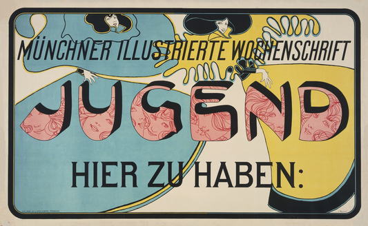 Vintage Advertising Poster - Münchner Illustrierte Wochenschrift, 1896
