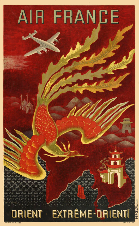 Vintage Air France - Orient advertisement c1949