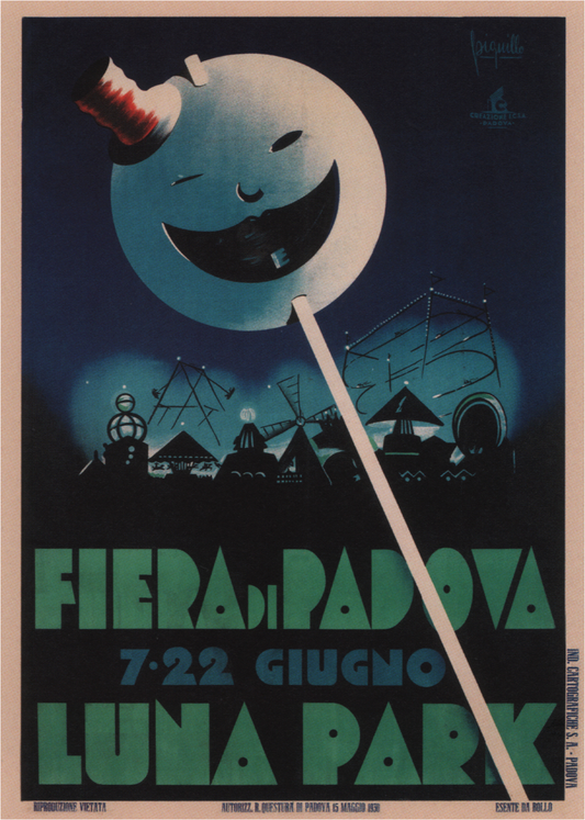 Padova fair vintage advertisiing poster c1928