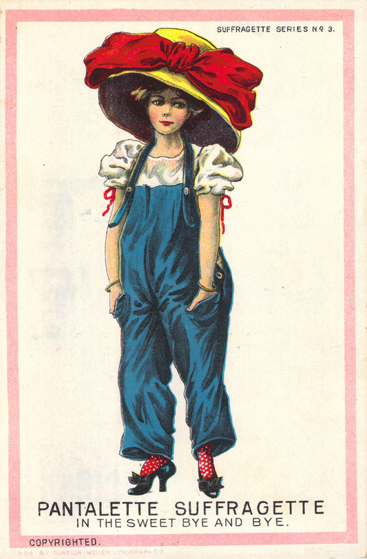 Vintage Advertising Poster - Pantalette Suffragette