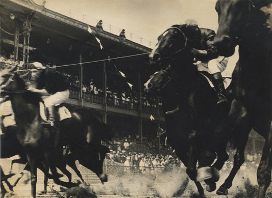 Alexander Rodchenko poster  - Pferderennen. 1935 Soviet constructivism