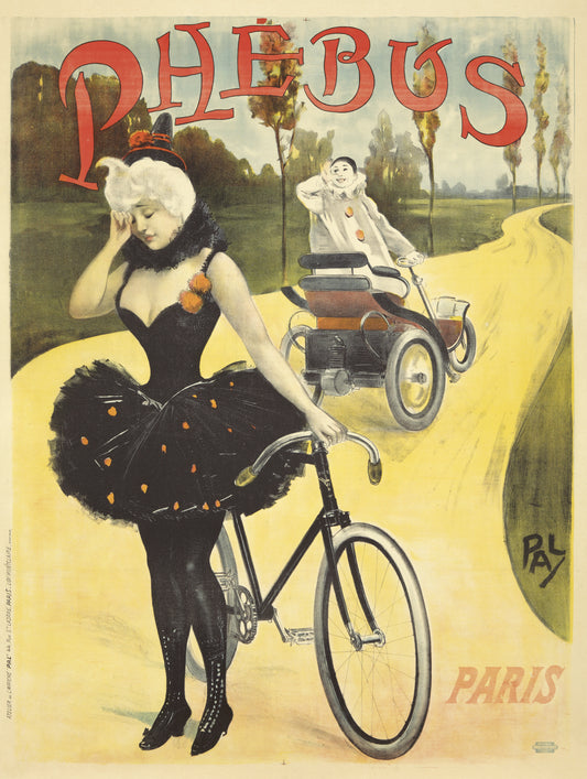 Vintage Phebus cycles poster by Pal c1890