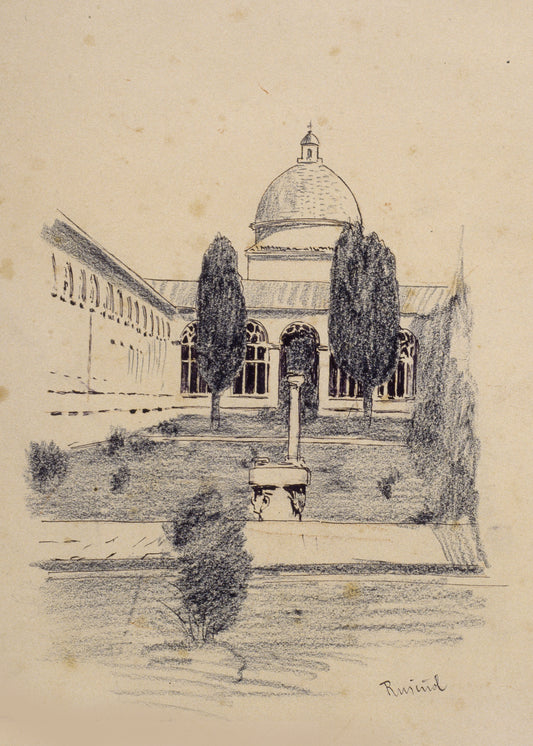 Santiago Rusinol Pisa cemetery c1894