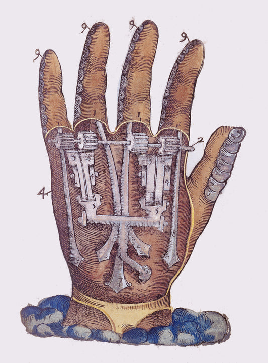 Vintage Anatomy Poster  - The mechanical hand, c1900s