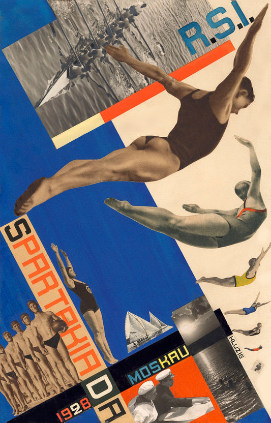 Moscow Spartakiade vintage poster c1928 by Gustav Klutisis