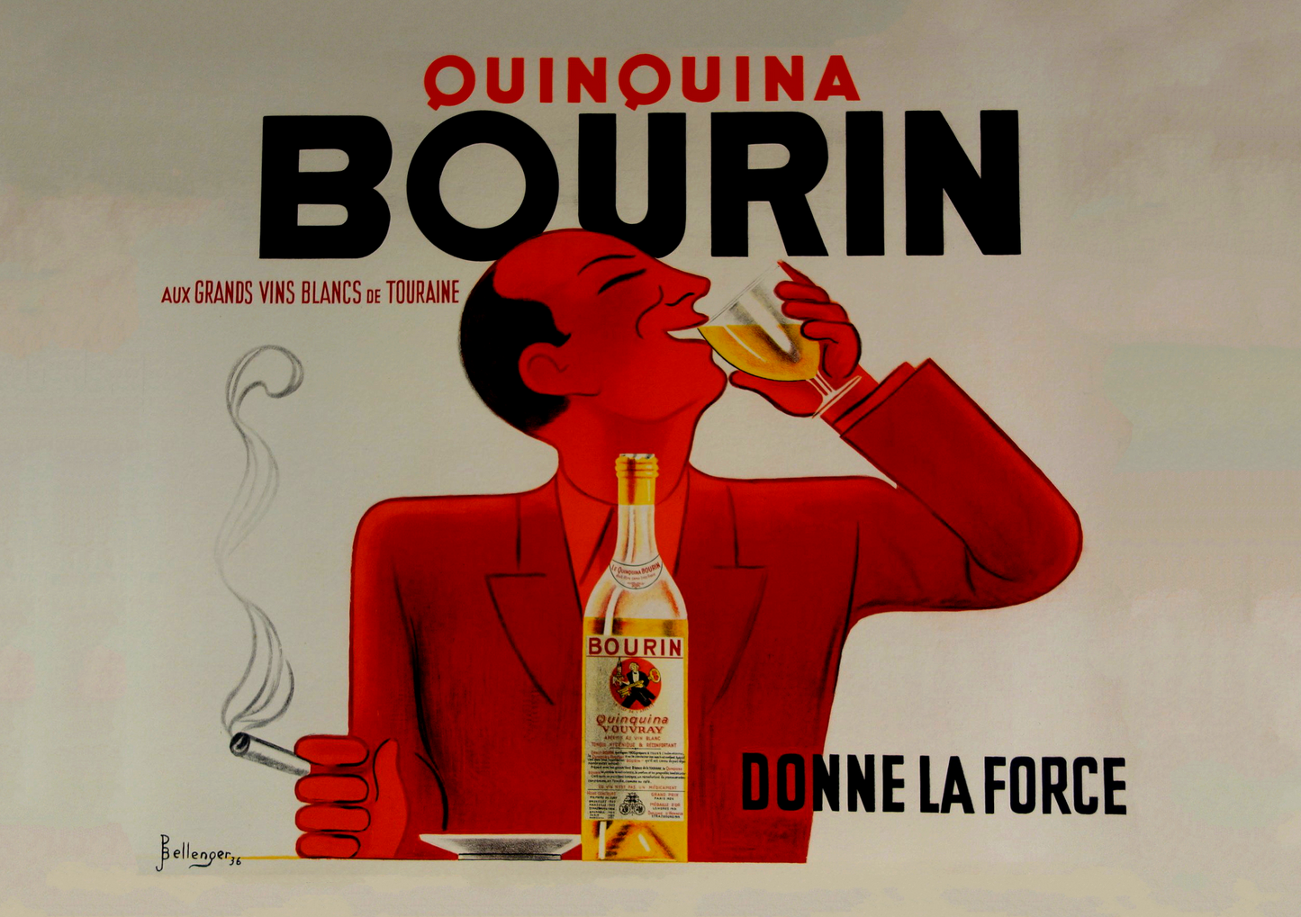 QuinQuina Bourin vintage advertisement Artwork - 1936