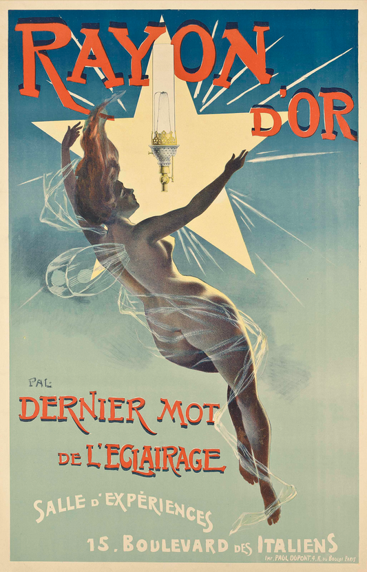 Vintage french advertising poster - Rayon d'or c1895 by Pal