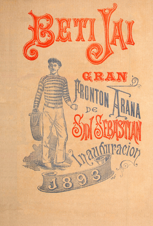 Vintage San Sebastian Beti Jai poster c1893