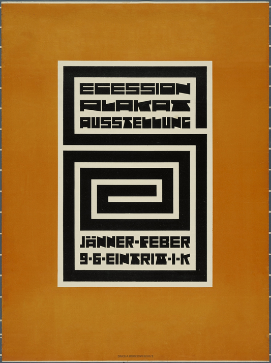 Vintage poster - Secession Plakat Ausstellung, 1902 by Richard Harlfinger.