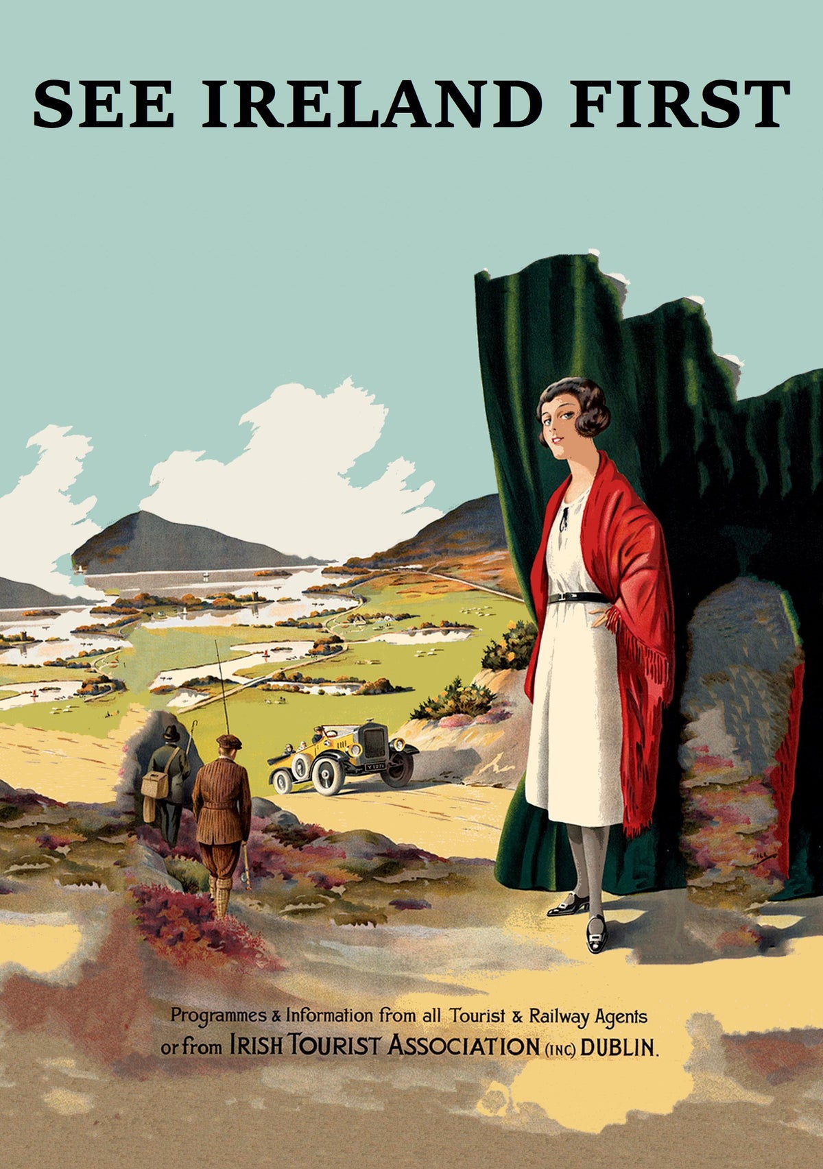 See Ireland First - Vintage Irish Travel Poster