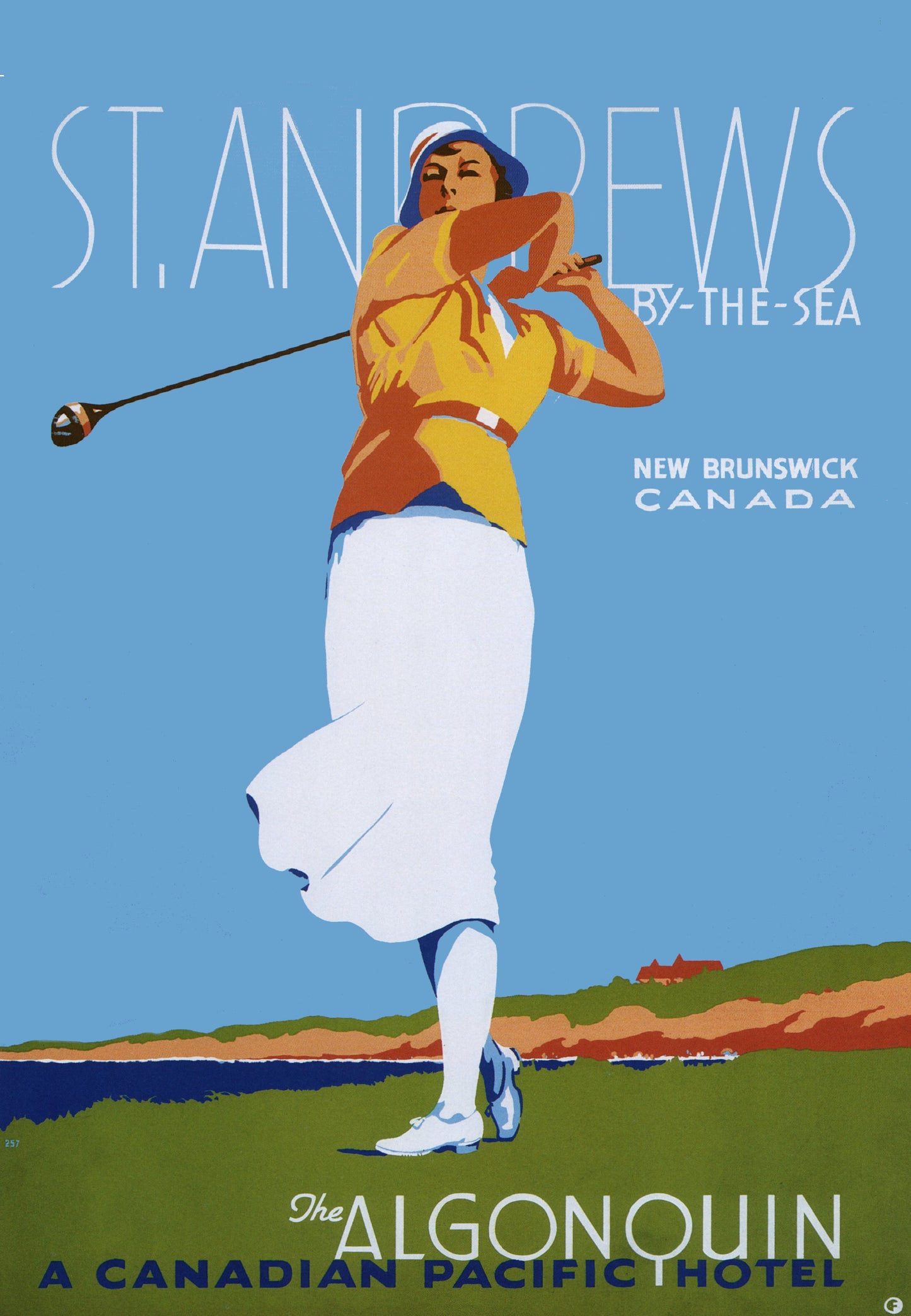 St Andrews Golf resort 1936 poster Canada