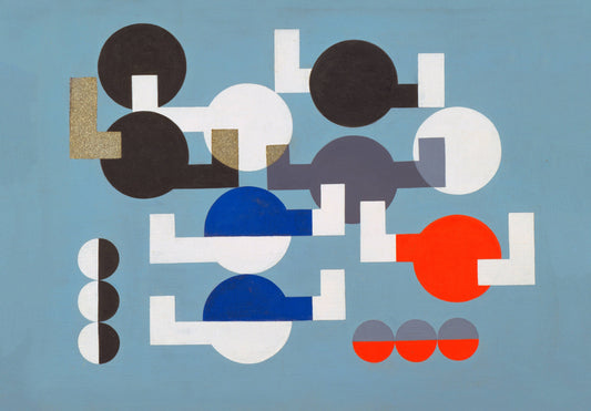 Sophie Taueber poster - Bauhaus Composition of circles, c1930