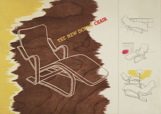 Bauhaus poster- László Moholy-Nagy The new Isokon chair c1935-36