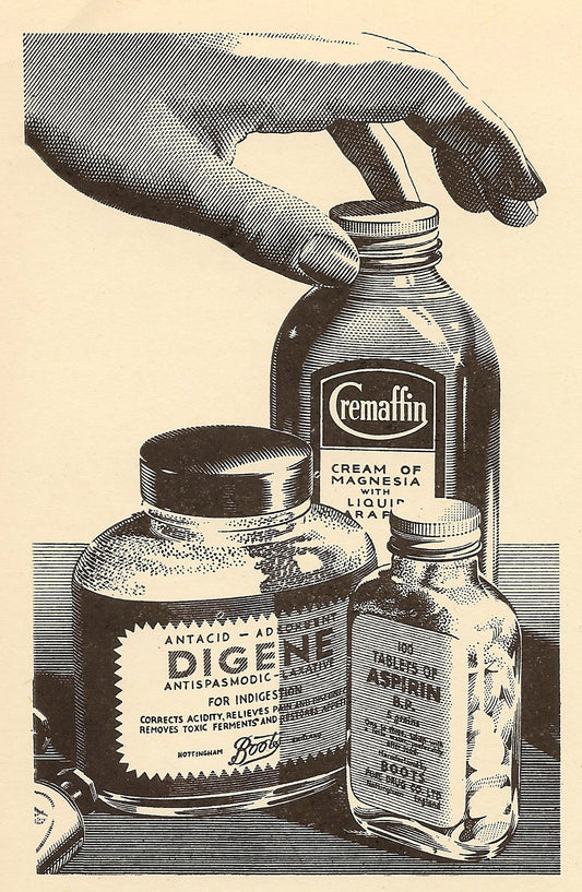Vintage poster - Three Different Old Medicines