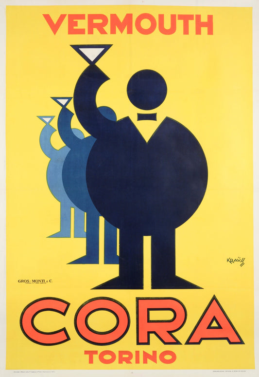 Vermouth Cora Vintage Advertisement Artwork - c1927 Karl Krauss