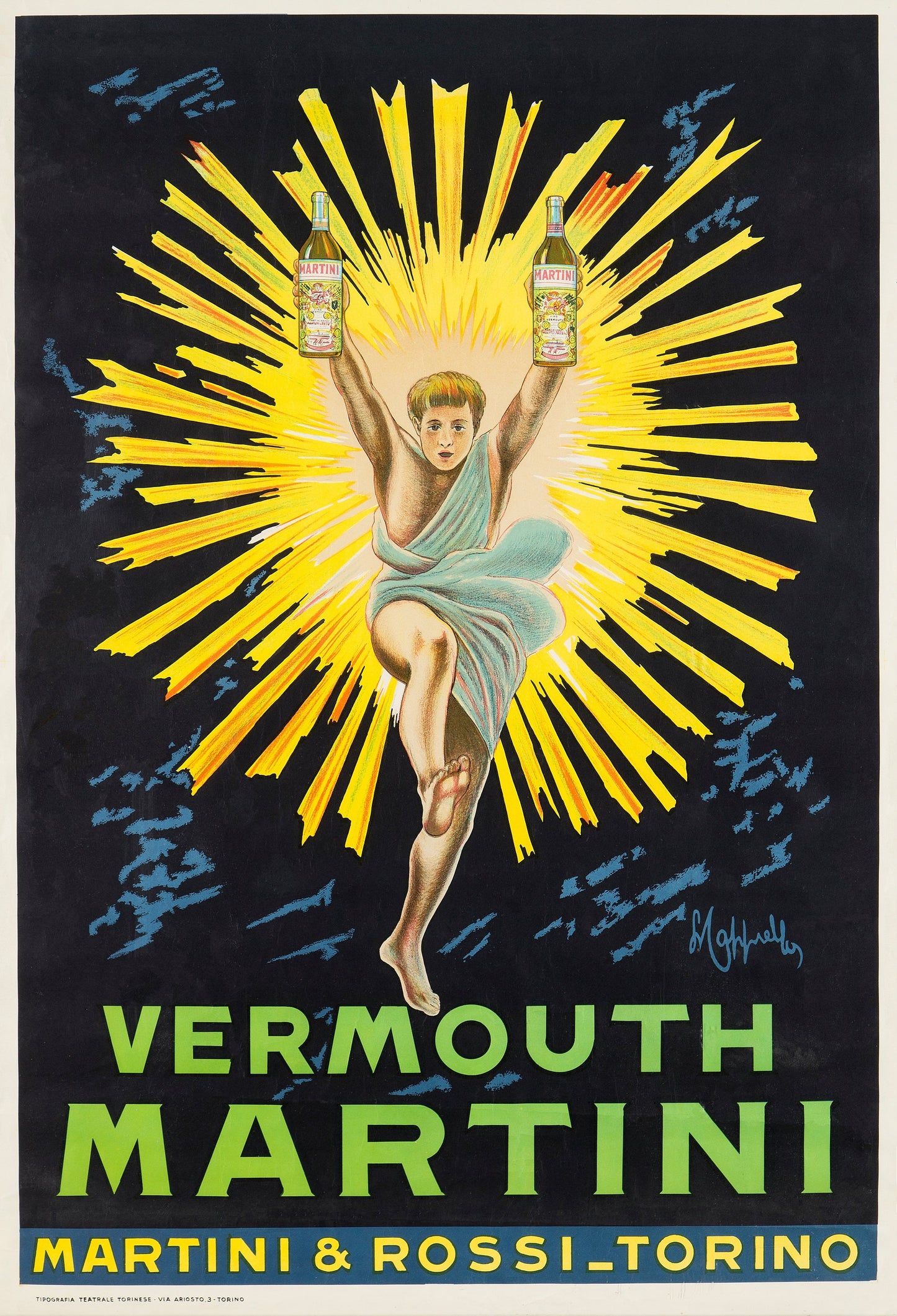 Vermouth Martini vintage advertisement  - Leonetto Capiello 1920