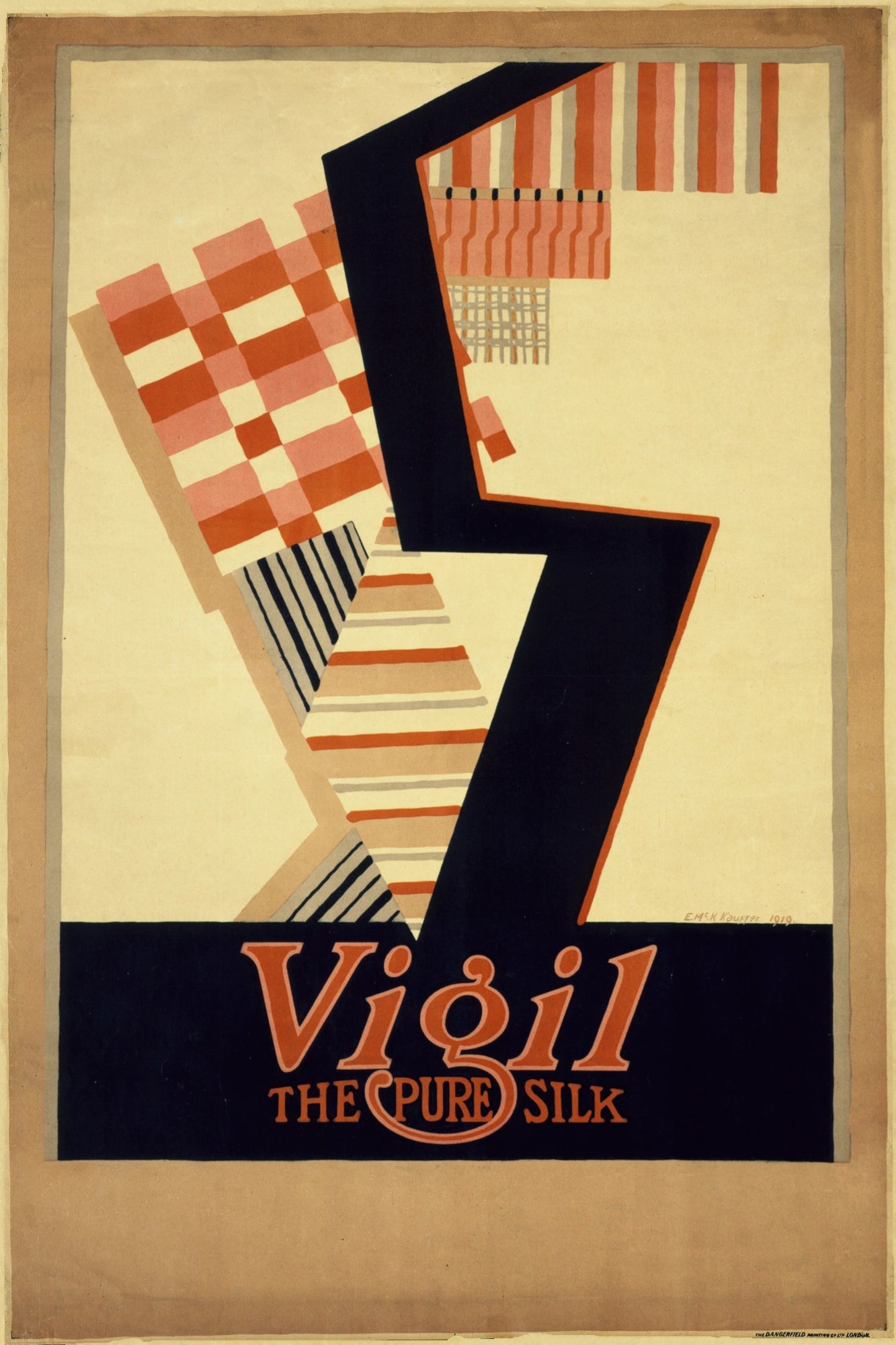 Vintage Advertising Poster - Vigil, The Pure Silk  1919