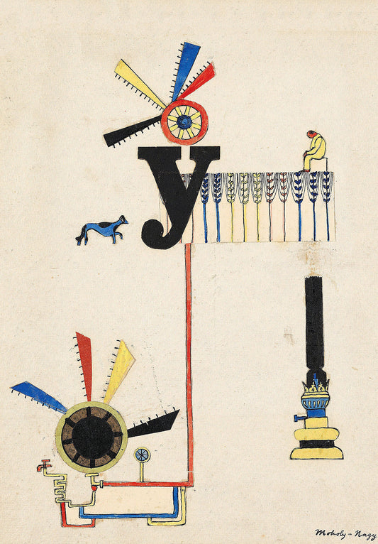 Bauhaus poster "Y" Laszlo Moholy Nagy C1920-21