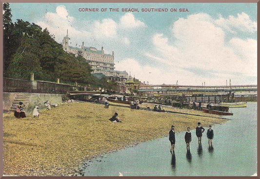 Southend beach vintage poster c1800s.