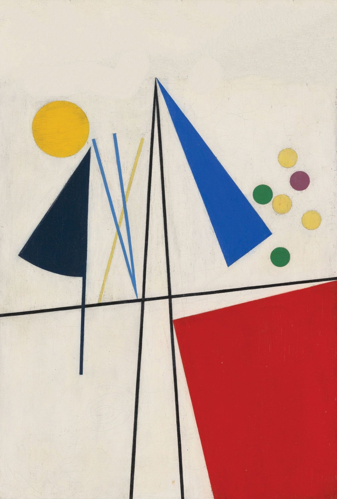 Sophie Taueber poster - Bauhaus Composition of circles, c1930