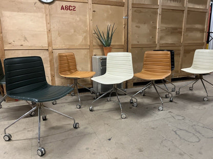 ARPER CATIFA 46 STUDIO / OFFICE CHAIRS TAN LEATHER  / VARIOUS COLOURS AVAILABLE