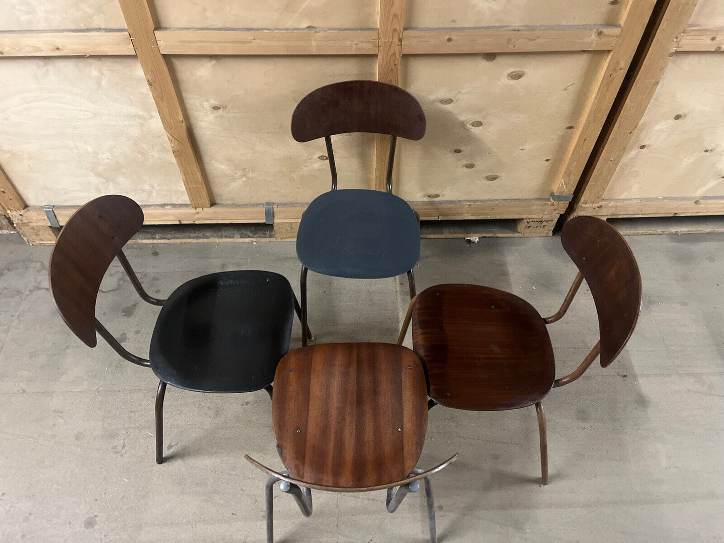 Vintage School / Lab Stacking chairs - Refurbished