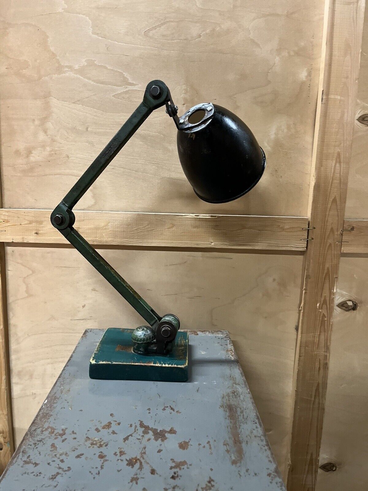 Vintage Machinist Lamp 1930s  Industrial Design Restored