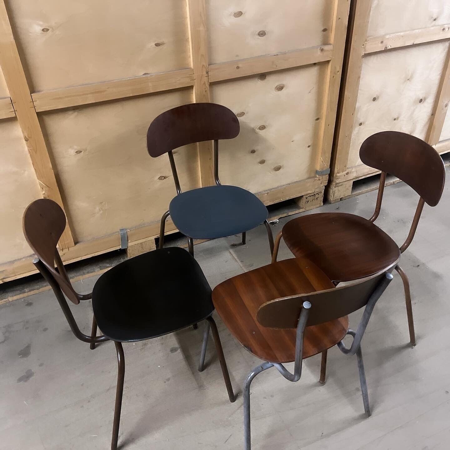 Vintage School / Lab Stacking chairs - Refurbished