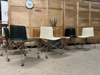 ARPER CATIFA 46 STUDIO / OFFICE CHAIRS TAN LEATHER  / VARIOUS COLOURS AVAILABLE