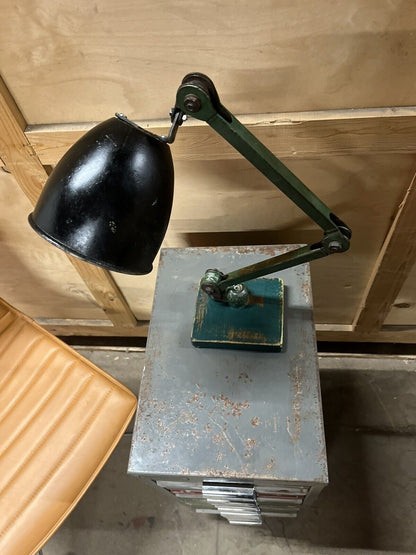 Vintage Machinist Lamp 1930s  Industrial Design Restored