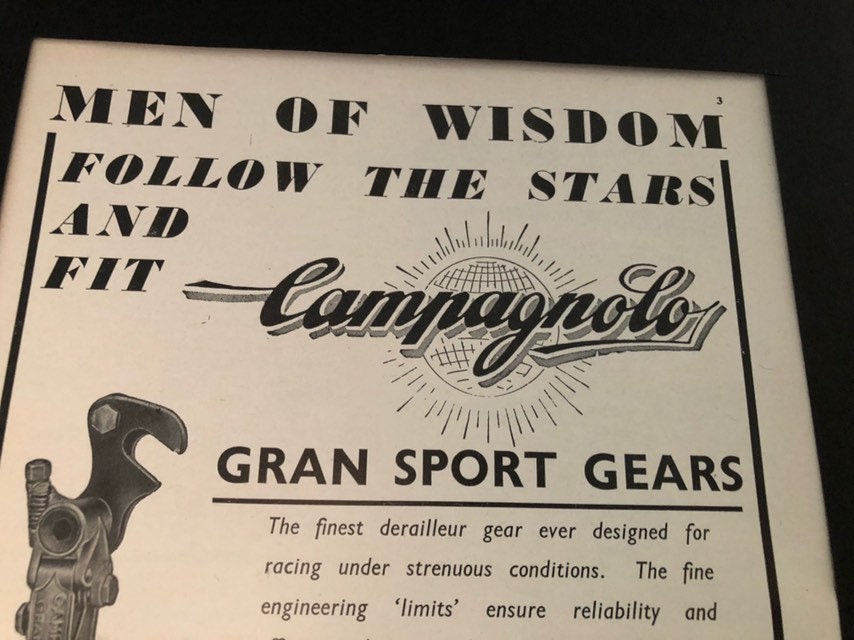 Vintage Cycling Advertisement - Campagnolo Original, 1960s