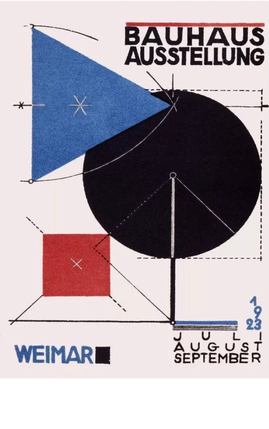 Vintage  Design Poster - Bauhaus Weimar, 1923