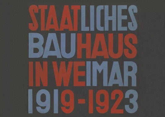 Vintage Design Poster - Bauhaus Weimar, 1923