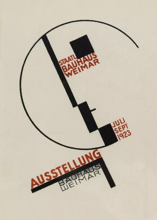 Vintage Design Poster - Bauhaus Weimar, 1923