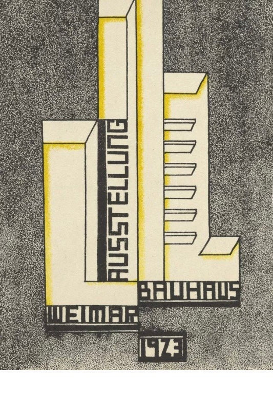 Vintage Design Poster - Bauhaus Weimar, 1923