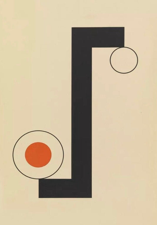 Vintage Design Poster - Bauhaus Weimar, 1923