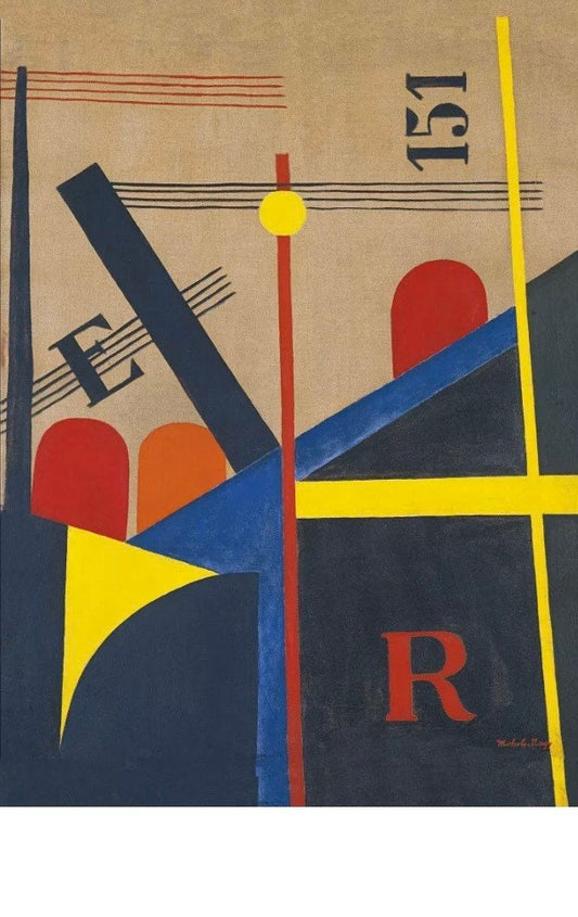 Vintage Design Poster - Bauhaus Railway constructivism  Laszlo Moholy Nagy, 1920s