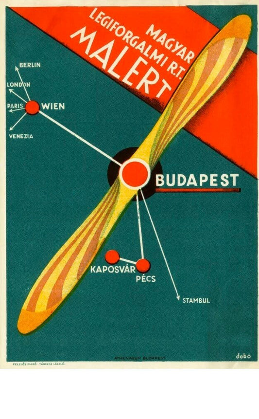 Vintage Tourism Poster -  Budapest, 1930s