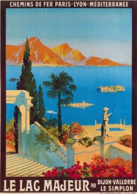 Vintage Tourism Poster - Le Lac Majeur, French 1930s