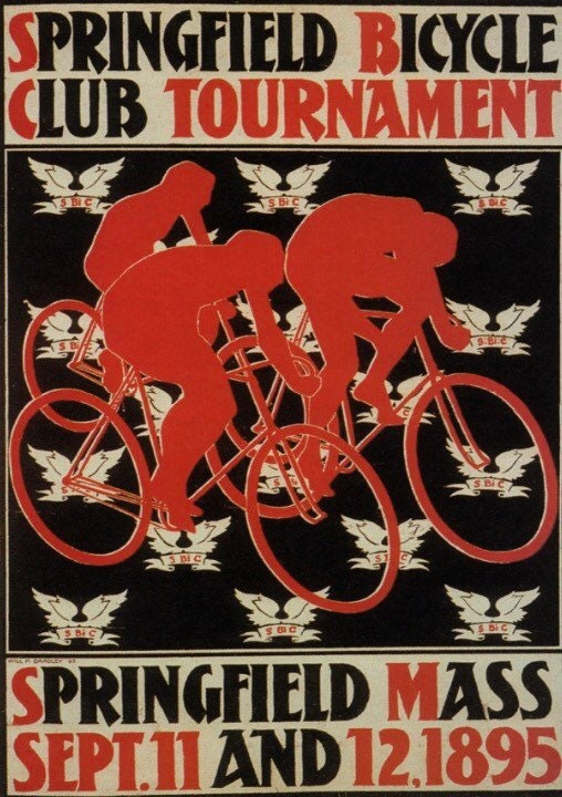 Vintage Advertising Poster - Springfield Cycling Tournament USA 1895