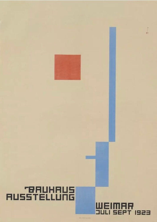 Vintage Design Poster - Bauhaus Austellung, Weimar, 1923