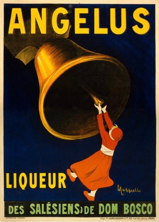 Vintage Advertising Poster  - Angelus Liqueur, Leonetto Cappielo 1907