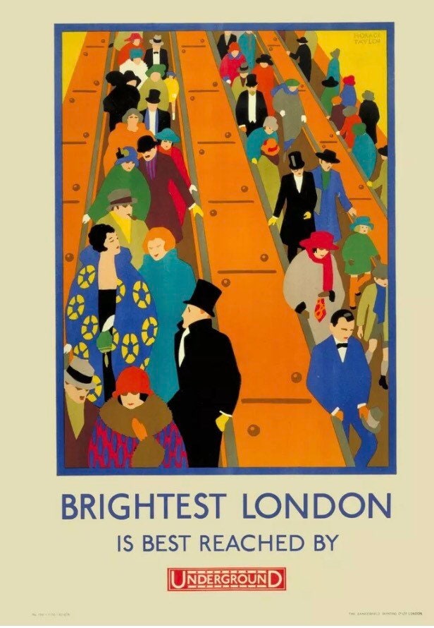 Vintage Advertising Poster - London Transport 'Brightest London', 1924