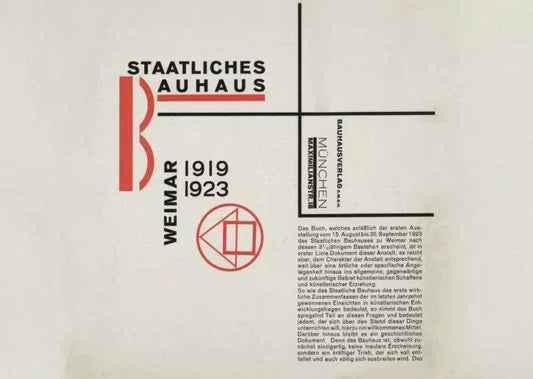 Vintage Design Poster, - Bauhaus Constructivism, Laszlo Moholy Nagy, 1918-23