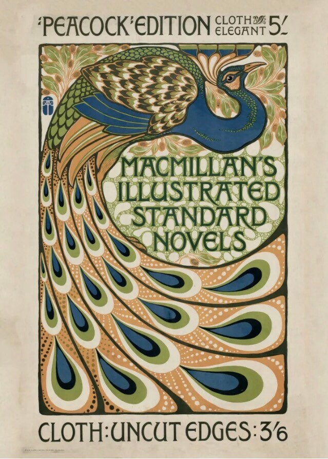 Vintage Advertising Poster - Macmillan’s Illustrated Novels, c1896