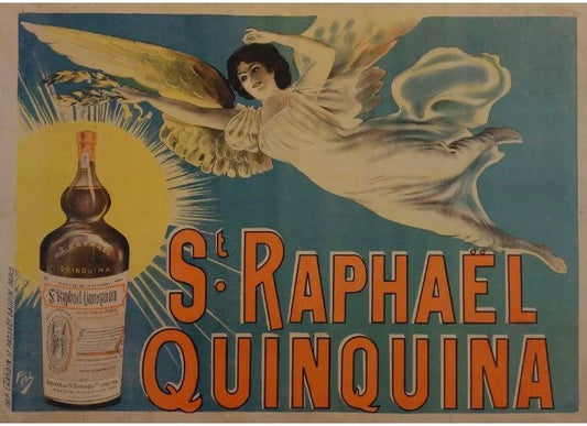 Vintage Advertising Poster - St Raphael, Quinquina Vermouth, 1895