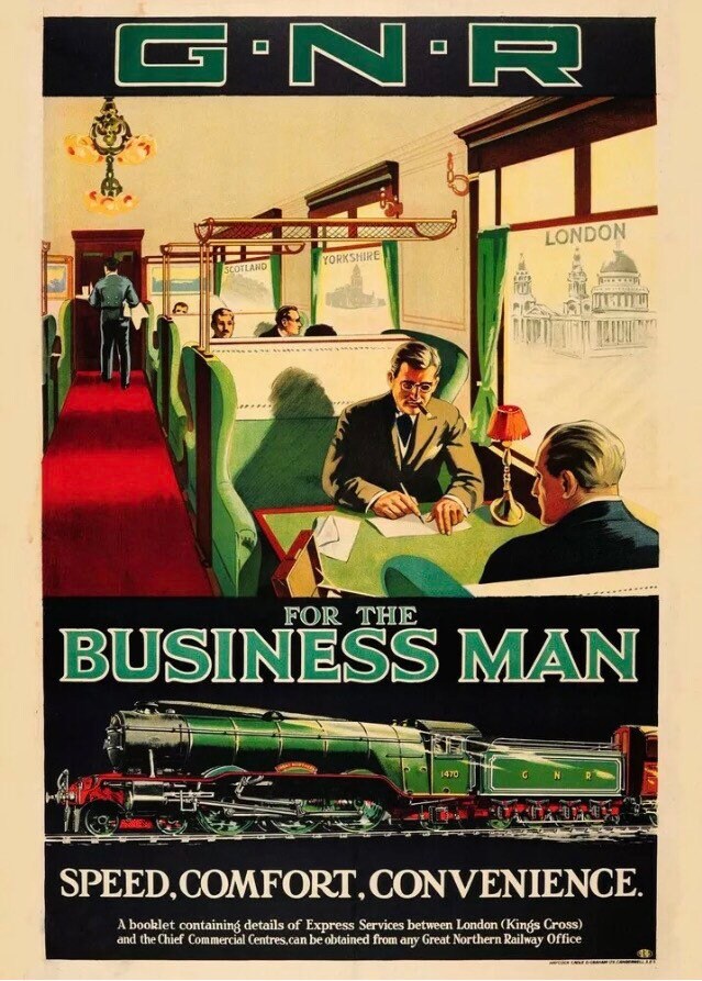 Vintage Advertising Poster - GNR Transport “For the businessman” 1920s