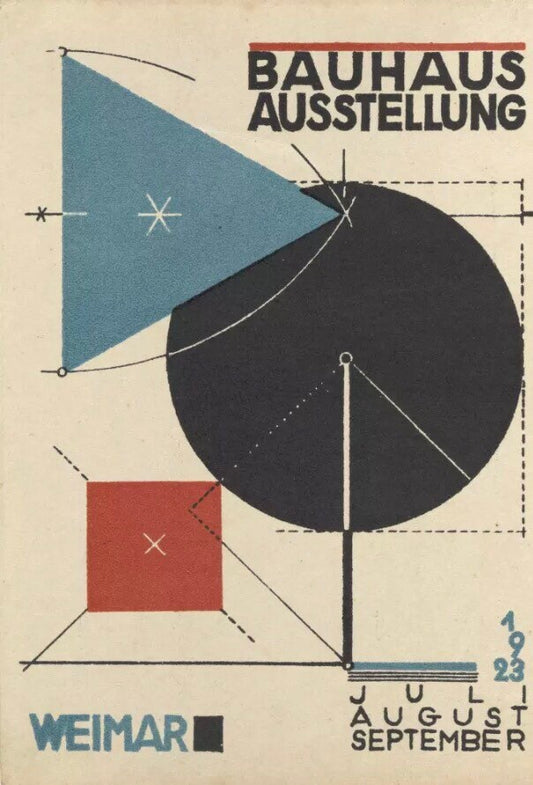 Vintage Design Poster - Bauhaus Weimar, 1923