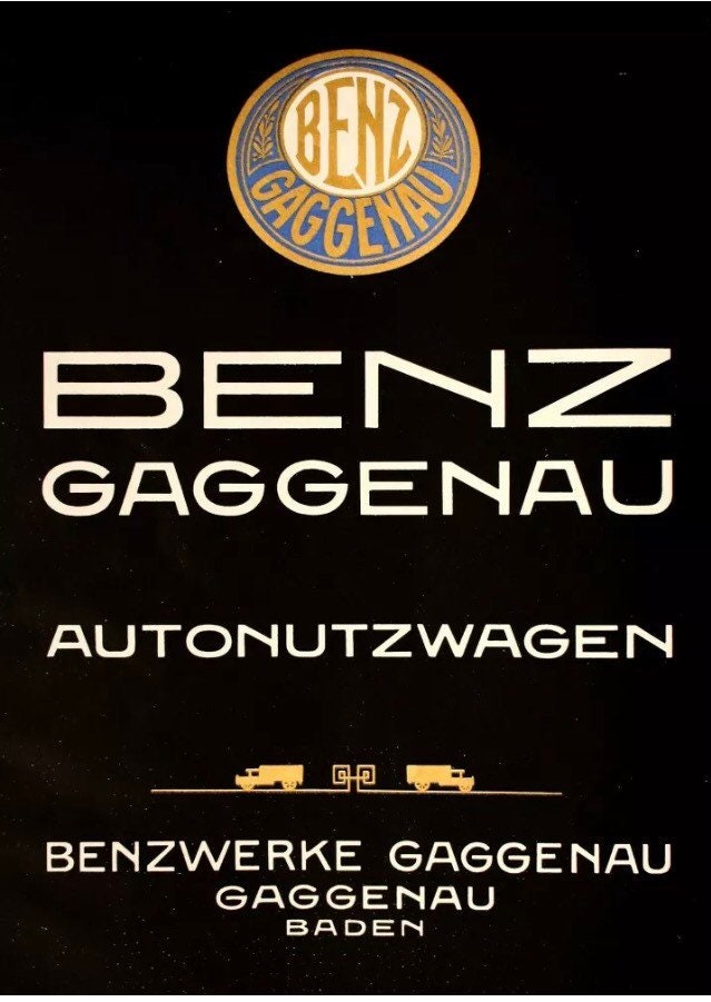 Vintage Automobilia Poster - AutoNutzWagen, Benz Gaggenau, 1916